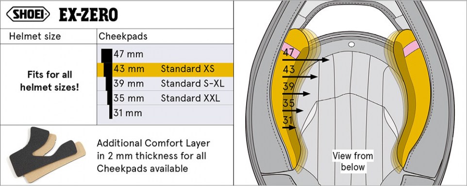 shoei_arcpárna_ex-zero_2