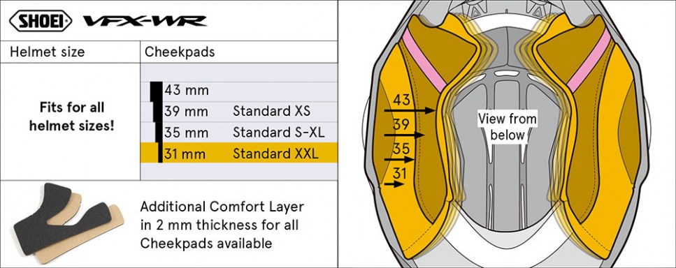 shoei_arcpárna_vfx-wr_2