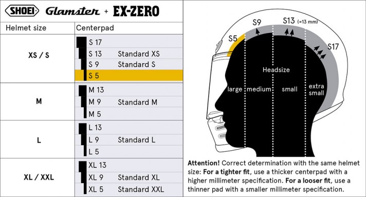 shoei_fejpárna_glamster_ex-z_3